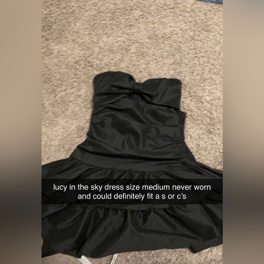 Black Strapless Dress